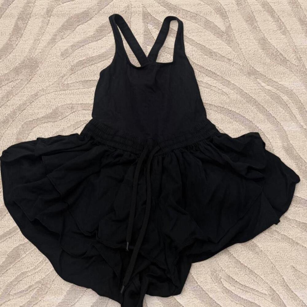 Black athletic romper from Free People Movement - Picture 7 of 8